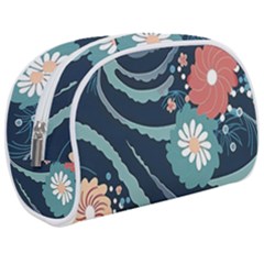 Waves Flowers Pattern Water Floral Minimalist Make Up Case (medium) by danenraven