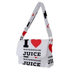 I Love Watermelon Juice Full Print Messenger Bag (m) by ilovewhateva