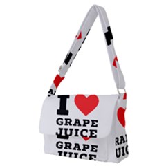 I Love Grape Juice Full Print Messenger Bag (m) by ilovewhateva