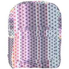 Triangle Stripes Texture Pattern Full Print Backpack by Bangk1t