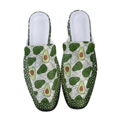 Avocado Pattern  Women s Classic Backless Heels by flowerland