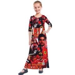 Carlos Sainz Kids  Quarter Sleeve Maxi Dress by Boster123