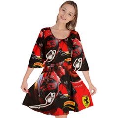 Carlos Sainz Velour Kimono Dress by Boster123