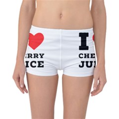 I Love Cherry Juice Reversible Boyleg Bikini Bottoms by ilovewhateva