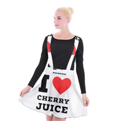 I Love Cherry Juice Suspender Skater Skirt by ilovewhateva