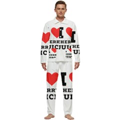 I Love Cherry Juice Men s Long Sleeve Velvet Pocket Pajamas Set by ilovewhateva