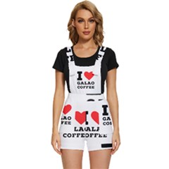 I Love Galao Coffee Short Overalls by ilovewhateva