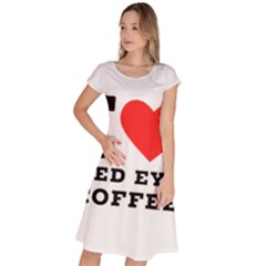 I Love Red Eye Coffee Classic Short Sleeve Dress by ilovewhateva