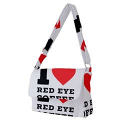 I Love Red Eye Coffee Full Print Messenger Bag (m) by ilovewhateva