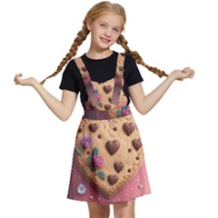 Cookies Valentine Heart Holiday Gift Love Kids  Apron Dress by Ndabl3x