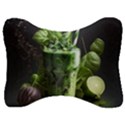 Drink Spinach Smooth Apple Ginger Velour Seat Head Rest Cushion View1