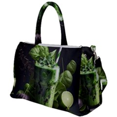 Drink Spinach Smooth Apple Ginger Duffel Travel Bag by Ndabl3x