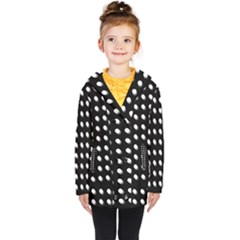 Background Dots Circles Graphic Kids  Double Breasted Button Coat by Ndabl3x