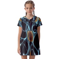 Organism Neon Science Kids  Asymmetric Collar Dress by Ndabl3x