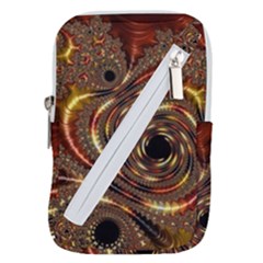 Geometric Art Fractal Abstract Art Belt Pouch Bag (small) by Ndabl3x