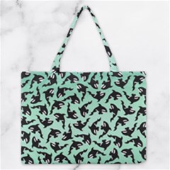 Orca Killer Whale Fish Zipper Medium Tote Bag by Ndabl3x