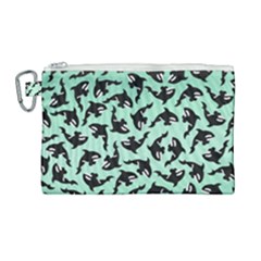 Orca Killer Whale Fish Canvas Cosmetic Bag (large) by Ndabl3x