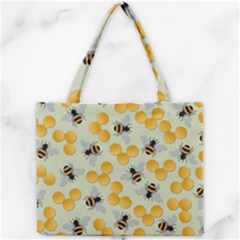 Honey Bee Bees Pattern Mini Tote Bag by Ndabl3x