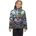 Tree Colourful Kids  Puffer Bubble Jacket Coat View1