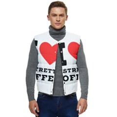 I Love Ristretto Coffee Men s Short Button Up Puffer Vest	 by ilovewhateva