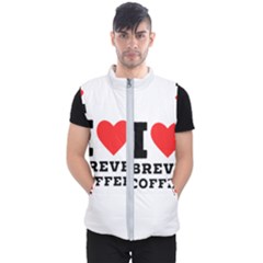 I Love Breve Coffee Men s Puffer Vest by ilovewhateva