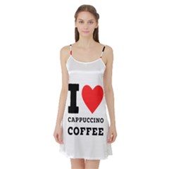 I Love Cappuccino Coffee Satin Night Slip by ilovewhateva