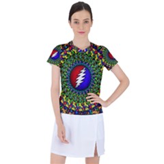 Grateful Dead Pattern Women s Sports Top by Wav3s