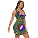 Grateful Dead Pattern Draped Bodycon Dress View3