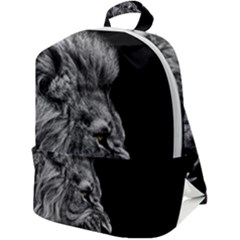 Angry Male Lion Roar Zip Up Backpack by Wav3s