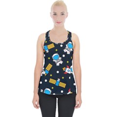 Seamless-adventure-space-vector-pattern-background Piece Up Tank Top by Wav3s