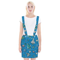 About-space-seamless-pattern Braces Suspender Skirt by Wav3s