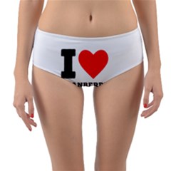 I Love Cranberry Sauce Reversible Mid-waist Bikini Bottoms by ilovewhateva