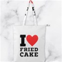 I love fried cake  Double Zip Up Tote Bag View1