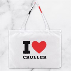 I Love Cruller Zipper Medium Tote Bag by ilovewhateva