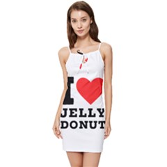 I Love Jelly Donut Summer Tie Front Dress by ilovewhateva