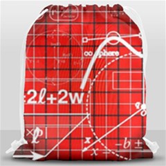 Geometry Mathematics Cube Drawstring Bag (large) by Ndabl3x