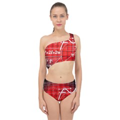 Geometry Mathematics Cube Spliced Up Two Piece Swimsuit by Ndabl3x