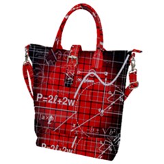 Geometry Mathematics Cube Buckle Top Tote Bag by Ndabl3x