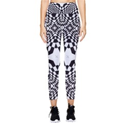 Tile Repeating Pattern Texture Pocket Leggings  by Ndabl3x
