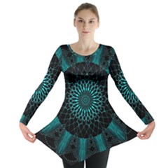 Ornament District Turquoise Long Sleeve Tunic  by Ndabl3x