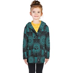 Ornament District Turquoise Kids  Double Breasted Button Coat by Ndabl3x