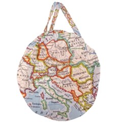 Map Europe Globe Countries States Giant Round Zipper Tote by Ndabl3x