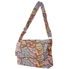 Map Europe Globe Countries States Full Print Messenger Bag (s) by Ndabl3x