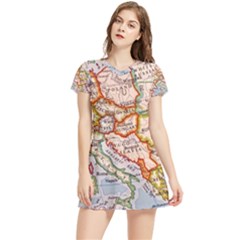 Map Europe Globe Countries States Women s Sports Skirt by Ndabl3x