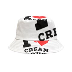 I Love Cream Donut  Inside Out Bucket Hat by ilovewhateva