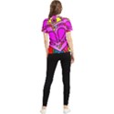 Stained Glass Love Heart Women s Short Sleeve Rash Guard View2