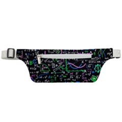 Math-linear-mathematics-education-circle-background Active Waist Bag by Vaneshart