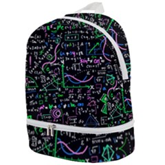 Math-linear-mathematics-education-circle-background Zip Bottom Backpack by Vaneshart