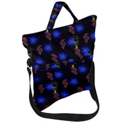 Background Pattern Graphic Fold Over Handle Tote Bag by Vaneshop