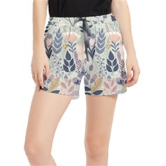 Flower Floral Pastel Women s Runner Shorts by Vaneshop